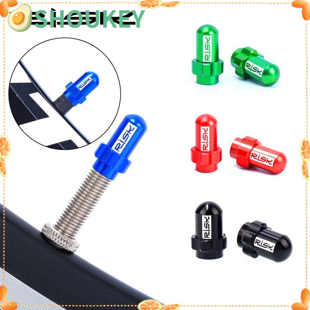 SHOUKEY Bộ 2 Nắp Van Bánh Xe Đạp Leo Núi FV AV Chống Bụi Siêu Nhẹ Ốp