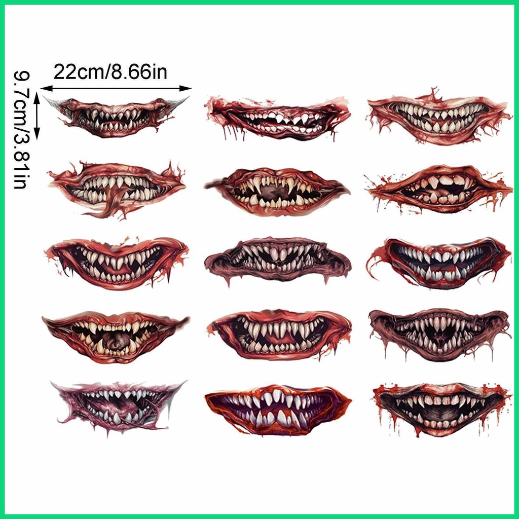 Set 15 Miếng Dán Miệng Tạo Hình Ngộ Nghĩnh