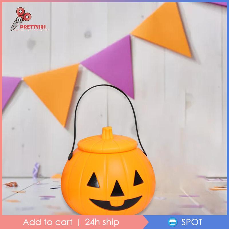 Xô Đựng Kẹo Có Tay Cầm Trang Trí Halloween