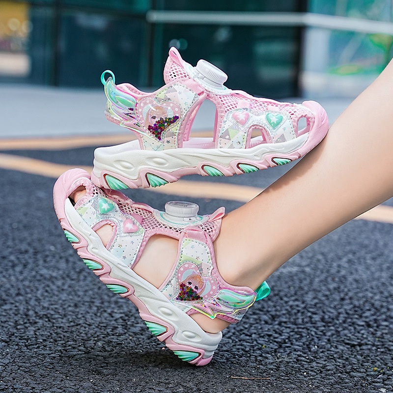Xăng đan Đi Biển Màu Hồng Thời Trang Mùa Hè 2023 Mới Cho Bé