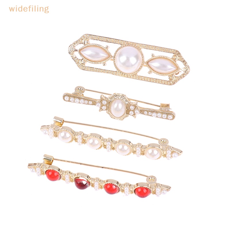 Trâm Cài Áo Đính Ngọc Trai Nhân Tạo Phong Cách Trung Cổ