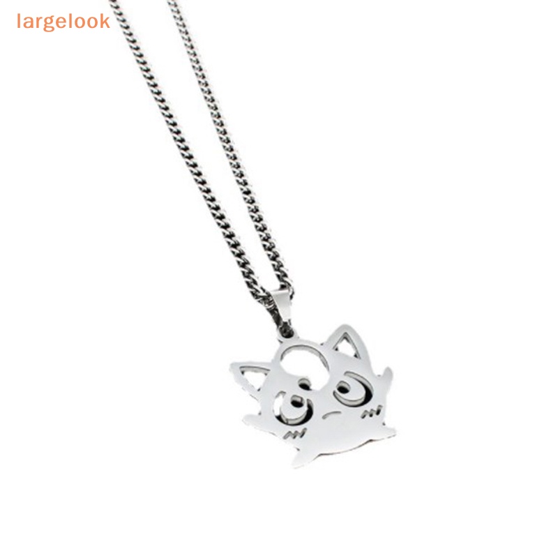 Vòng cổ Mặt Hình Anime Bằng Thép Không Gỉ Màu Bạc Thời Trang Dành Cho Nữ