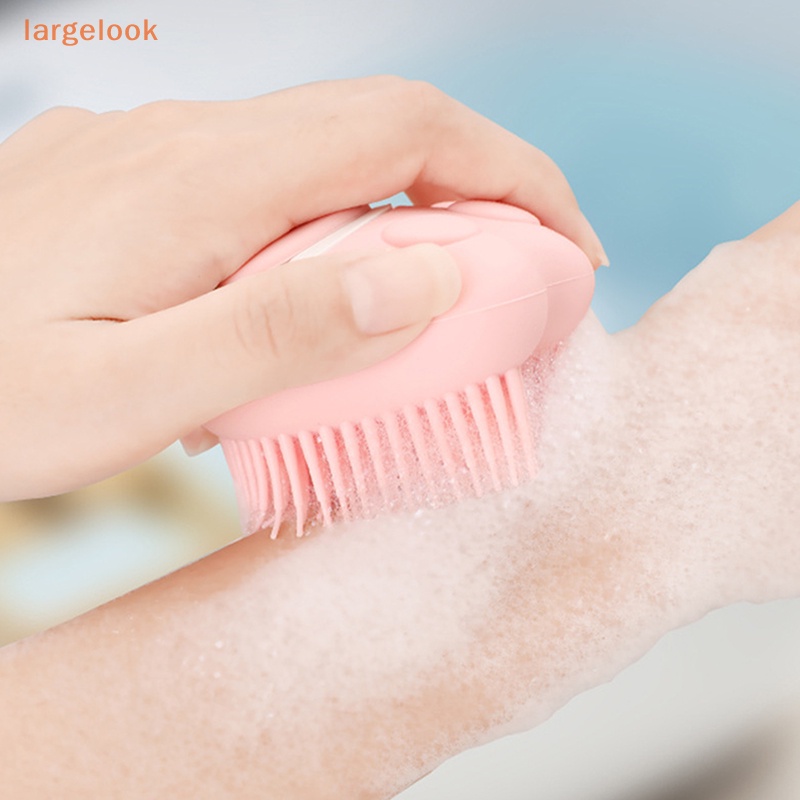 Bàn Chải Silicone Mềm Chà Massage Cơ Thể Khi Tắm