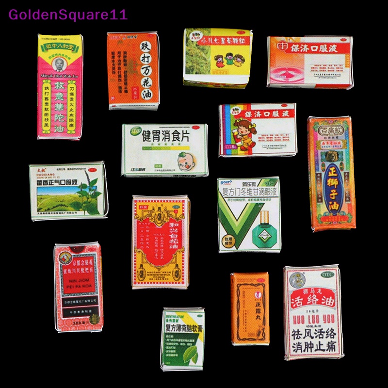 1 Bộ Hộp Đựng Thuốc 1: 12 Dùng Trang Trí Nhà Búp Bê