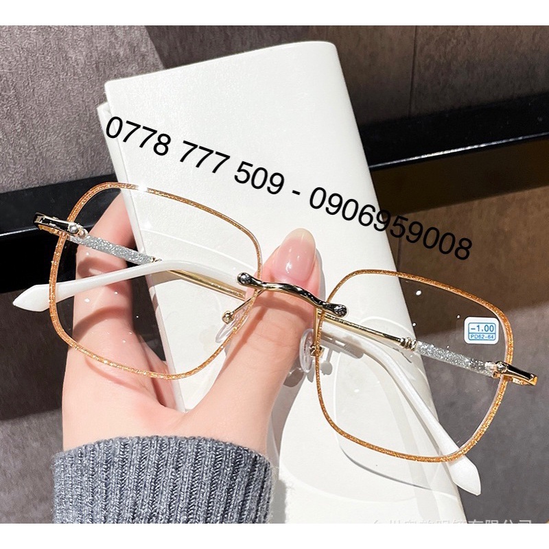 Gọng Kính Viền Nhũ Kim Tuyến Đáng Yêu Y2K GenZ KUTE