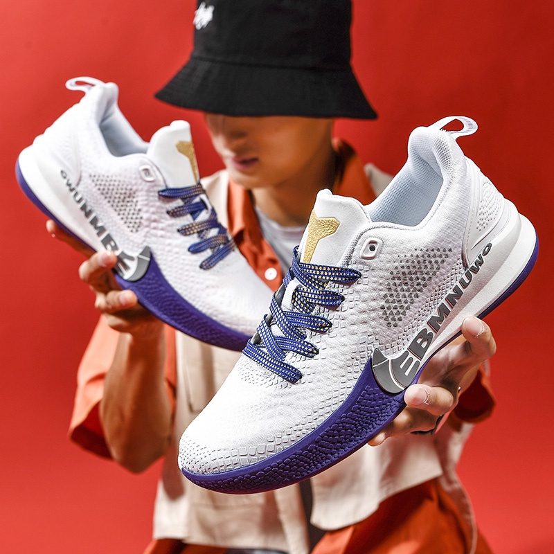 【Mamba Kobe】Giày bóng rổ thể thao nam và nữ, cặp đôi tuổi teen giày thường ngày trong khuôn viên trường giày chạy bộ Size: 36-45