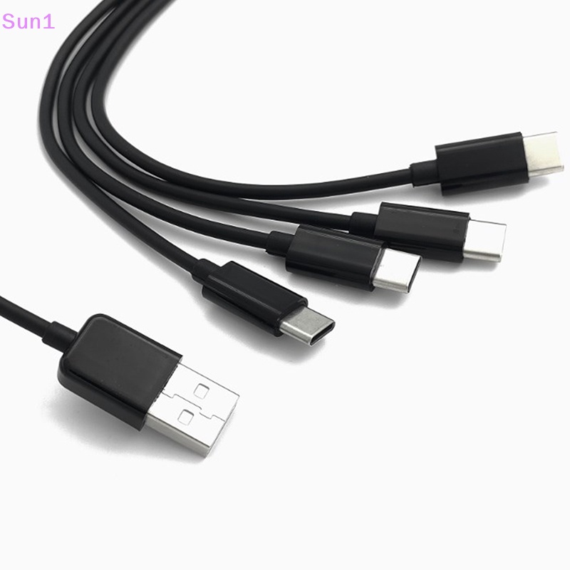 Dây Cáp Sạc Cổng USB Type C 4 Trong 1 Dài 50cm Cho Điện Thoại Di Động
