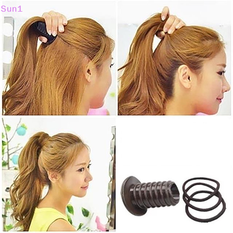 Set 4 Dụng Cụ Tạo Kiểu Tóc Bằng Nhựa Tiện Lợi Dành Cho Nữ Sun1 &gt;