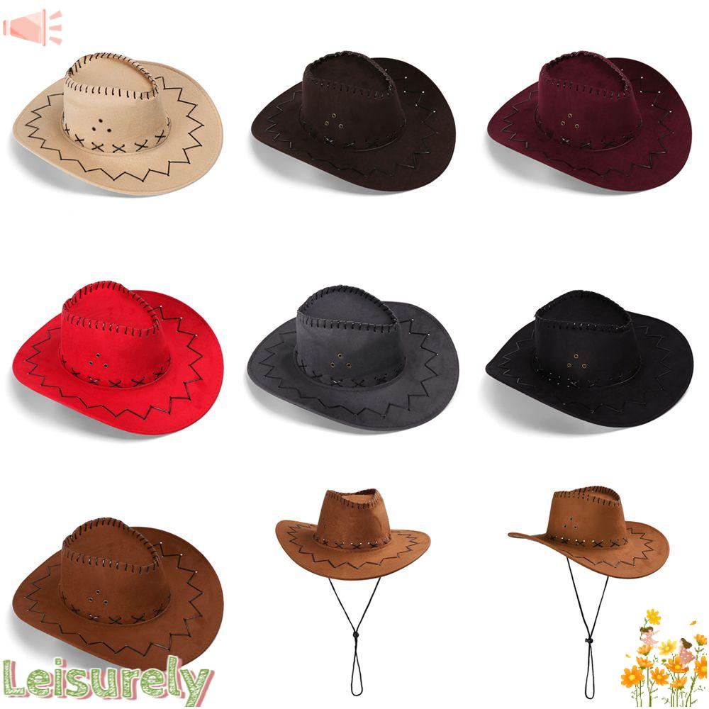 LEILY Mũ Cao Bồi Da Lộn Mới Cho Nam Và Nữ