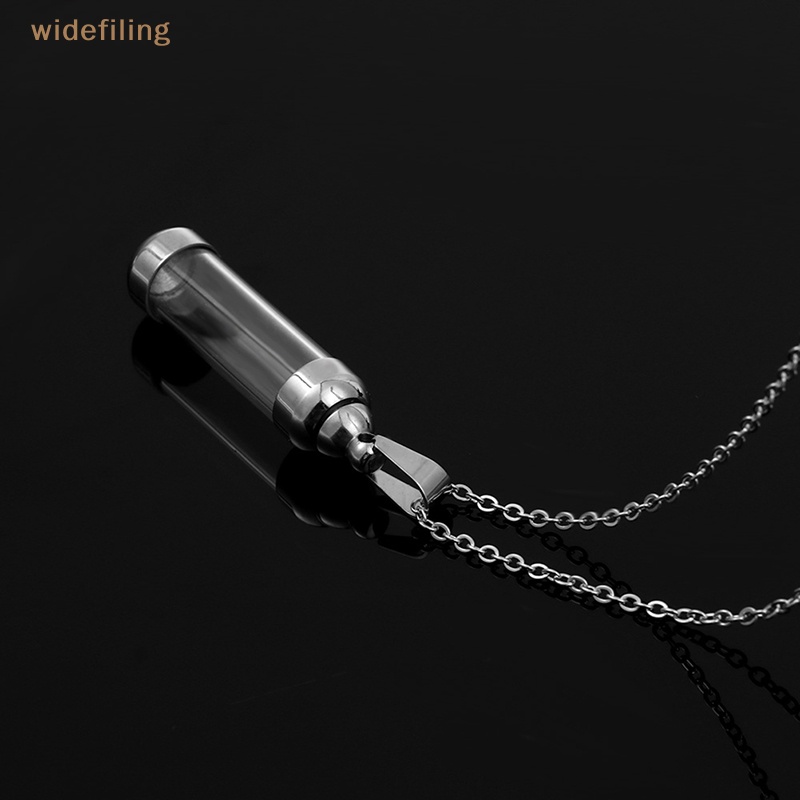 Vòng cổ Mặt Lọ Điều Ước Bằng Thủy Tinh Trong Suốt Nắp Vặn Có Thể Mở Ra