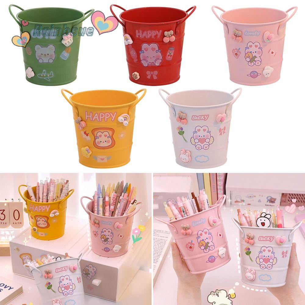RAINBOW Hộp Đựng Bút Đa Năng Họa Tiết Hoạt Hình Xinh Xắn Ốp