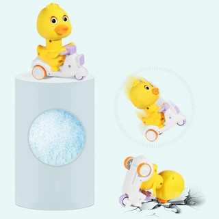 Đồ Chơi Trẻ Em Vịt Đi Xe Máy Chạy Cót, Chạy Đà Cho Bé