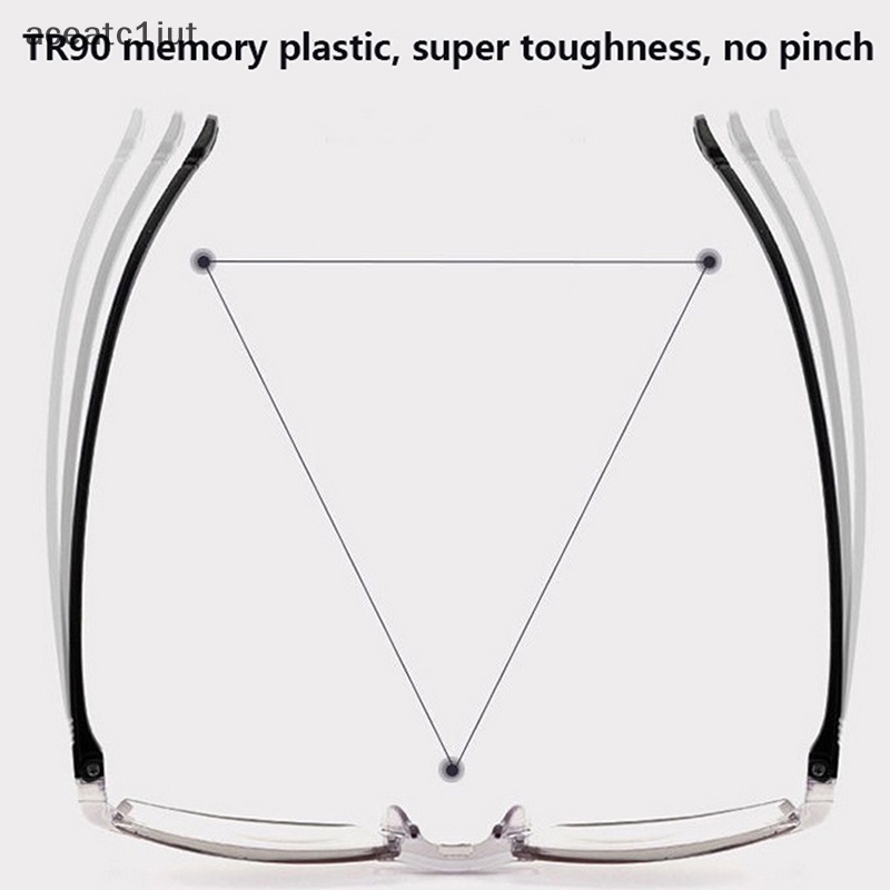 Không có vành Kính Đọc Sách Chống ánh sáng màu xanh hai tròng xa gần Độ phóng đại Eyewear mới