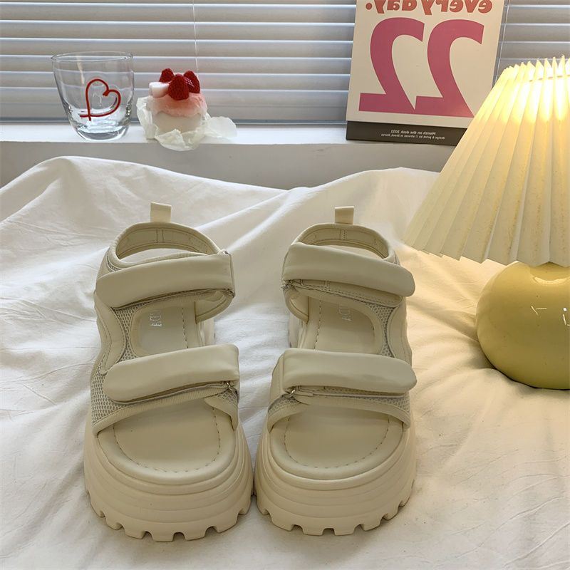 DAILOU dép sandal nữ giày sandal nữ dép đế cao đi biển Thoải Mái Xinh Xắn 27Z23070620