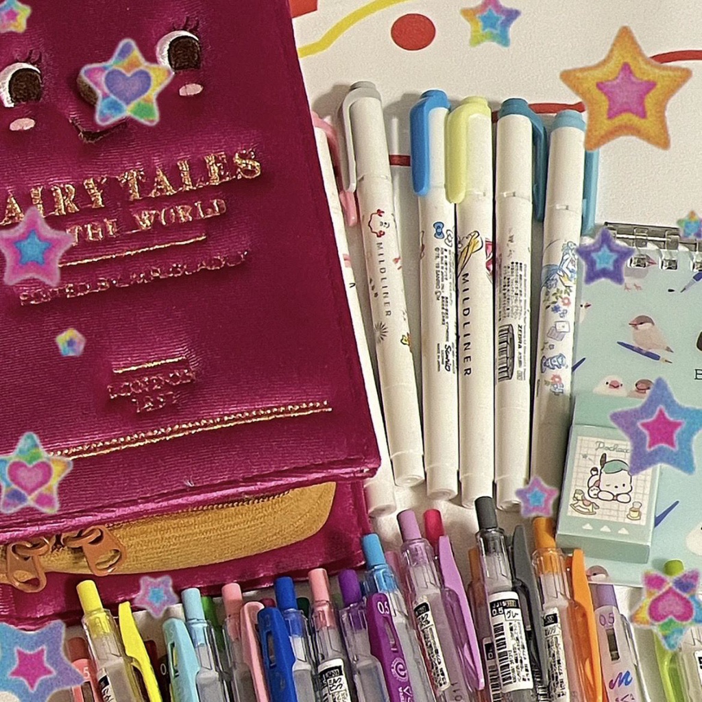 Túi Đựng Bút Chì / Đồ Trang Điểm Sức Chứa Lớn Phong Cách Mới 2023