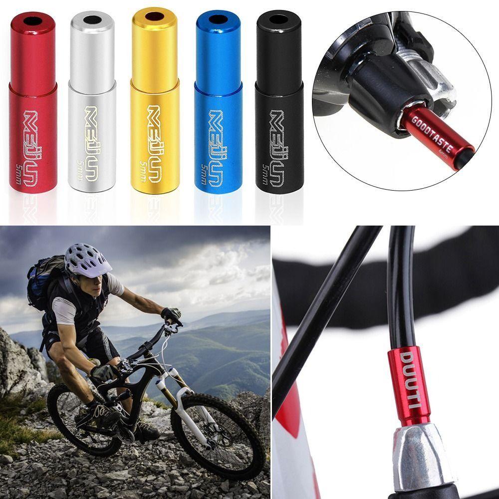 TAYLOR1 Set 10 Vỏ Bọc Đầu Dây Cáp Xe Đạp Bằng Nhôm Gọn Nhẹ Kích Thước 4mm / 5mm