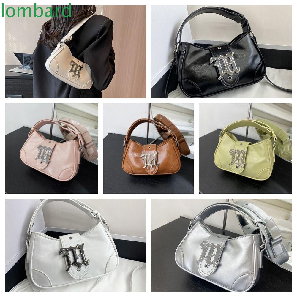 LOMBARD Túi Kẹp Nách Hình Bán Nguyệt Thanh Lịch Sức Chứa Lớn Chống Thấm Nước Phong Cách Ins Dùng Hàng Ngày