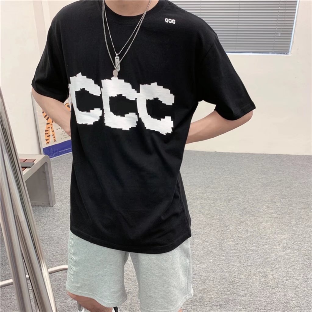 Áo Thun Tay Ngắn In Chữ Phong Cách Thời Trang Hàn Quốc Dành Cho Nam Và Nữ