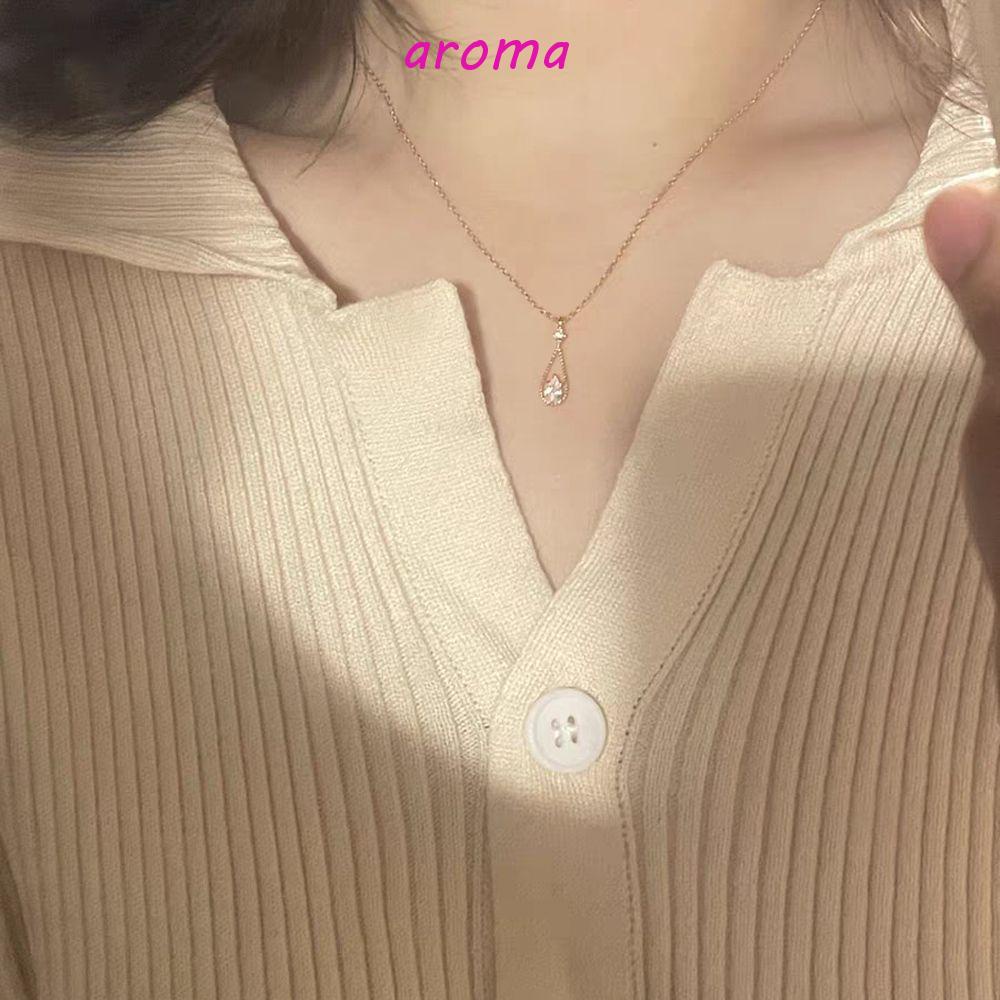 AROMA Vòng cổ Đính Đá Sang Trọng Cho Nữ