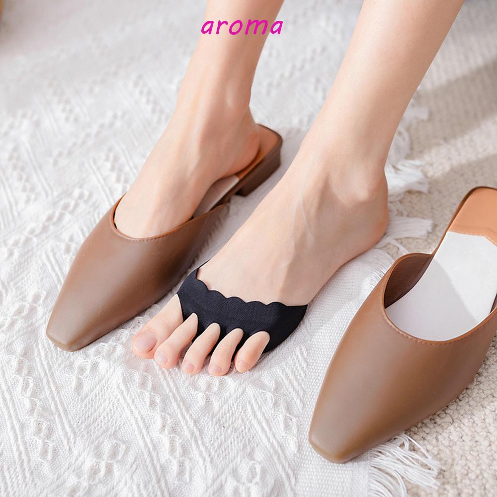 AROMA Đệm Lót Ngón Chân Giảm Đau Họa Tiết Gợn Sóng Tiện Dụng Cho Nữ