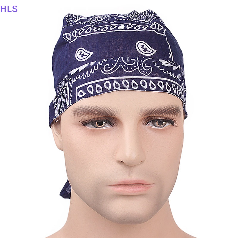 [HLS] Khăn Trùm Đầu Bandana Bằng Vải Cotton Thấm Hút Mồ Hôi Phong Cách Hip hop Đi Xe Đạp Cho Nam Và Nữ