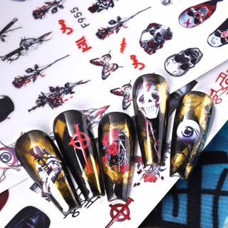Sticker 3d | halloween valak 2023 | trang trí móng tay