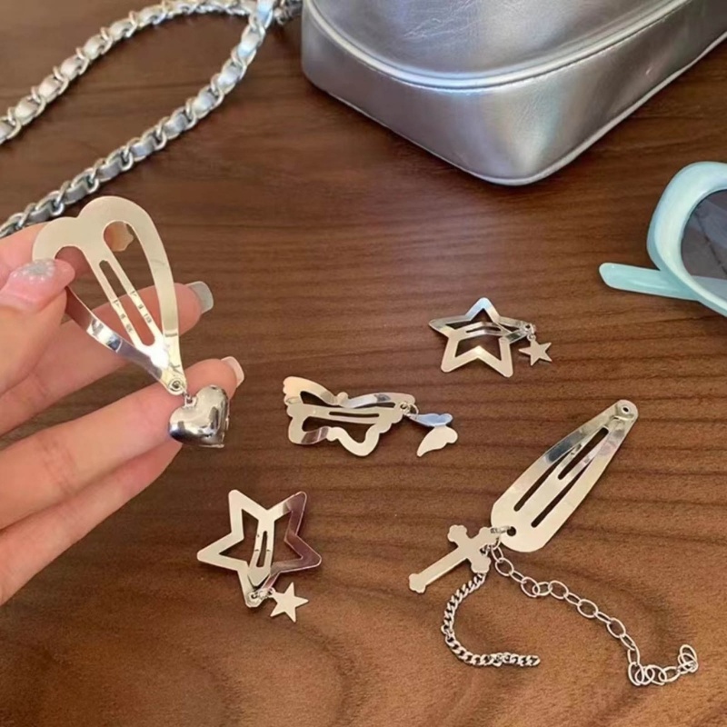 Kẹp Tóc Mái Hình Trái Tim / Bướm Handmade Thời Trang Cho Nữ