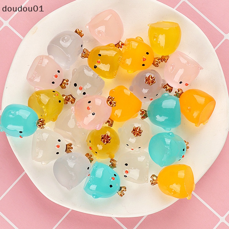 Đèn Ngủ Lập Thể Hình Gà Đội Vương Miện Thủ Công Bằng Nhựa resin Trang Trí Ban Đêm