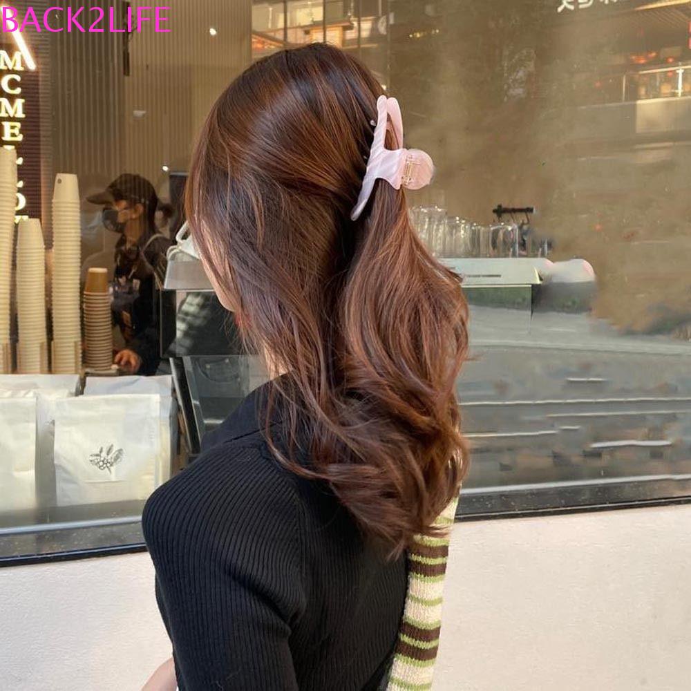 BACK2LIFE Kẹp Tóc Đuôi Ngựa Hình Cá Mập Sáng Tạo Thời Trang Hàn Quốc Cho Nữ