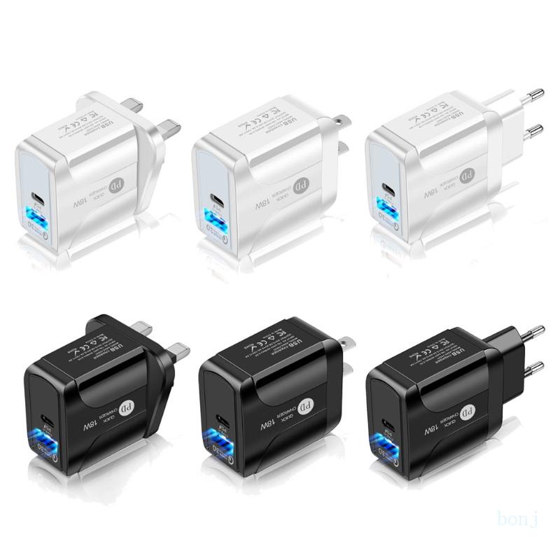 Củ Sạc Nhanh bonj EU US UK QC3 0 18w USB Cho Điện Thoại