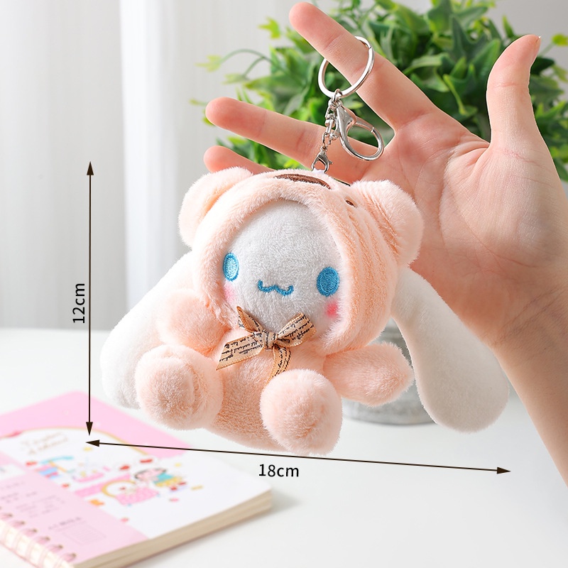 Xilan Móc Khóa Hình Chú Chó Cinnamon Nhồi Bông Dễ Thương Dùng Làm Quà Tặng Sinh Nhật