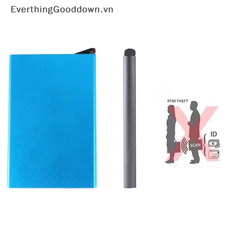 Everthinggood Ví Đựng Thẻ Tín Dụng ID Bằng Kim Loại Nhôm Mỏng Chống Trộm Cho Nam Và Nữ vn