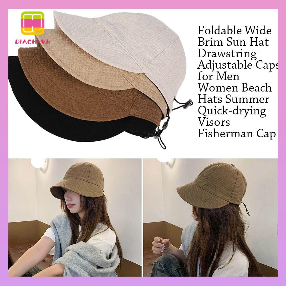 DIACHAVN Nón Tai Bèo Rộng Vành Dễ Dàng Điều Chỉnh Gấp Gọn Thời Trang Mùa