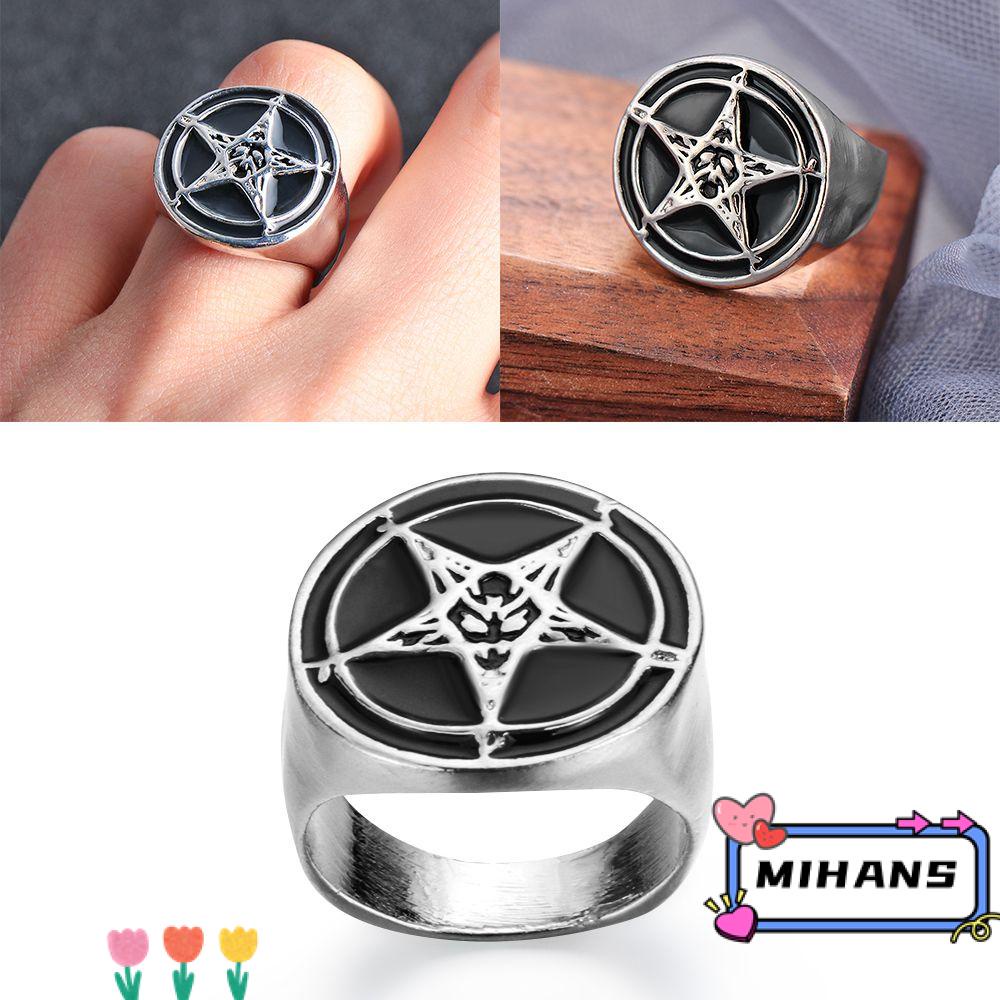 MIH Nhẫn Hình Thánh Giá Phong Cách Punk Vintage