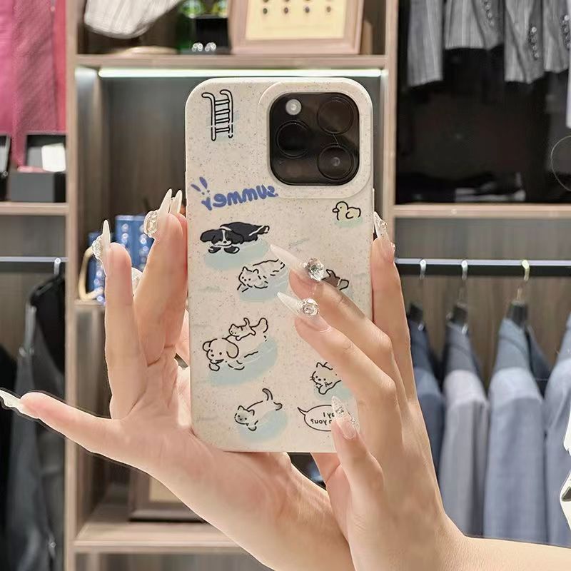 Ốp Điện Thoại Mềm Hình Cún Hoạt Hình Cho Iphone 11 13 14Promax 12