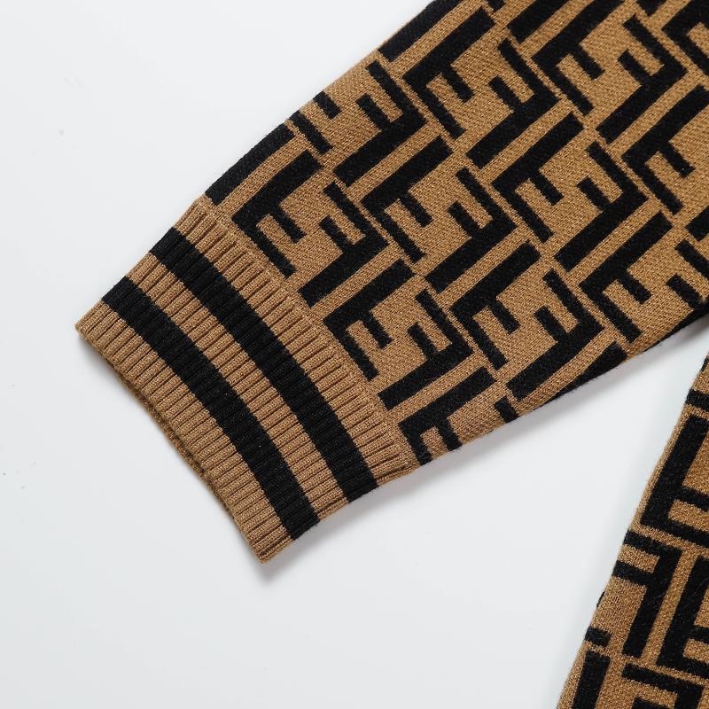 Fe Mới Áo sweater Họa Tiết Dập Nổi Hoa jacquard Xu Hướng Đơn Giản Và Khí Quyển Thời Trang Độc Đáo