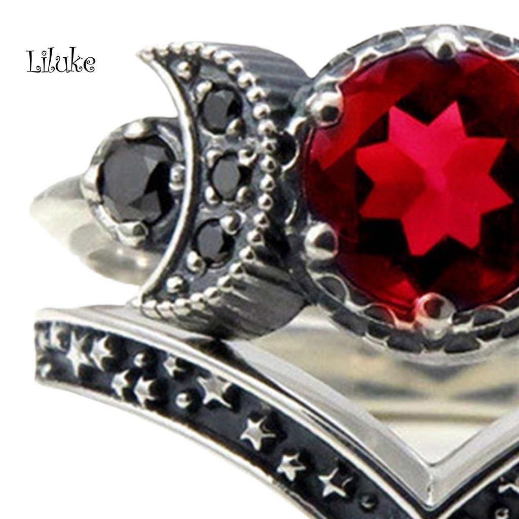 Nhẫn Hợp Kim Trang Trí Đính Đá Kiểu Dáng Thời Trang Cho Nữ 2 Màu Lựa Chọn