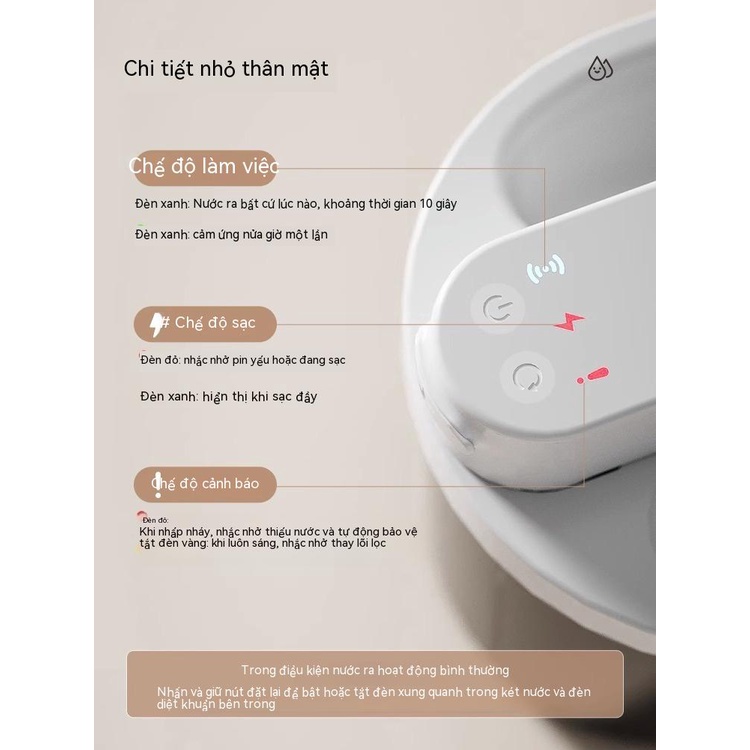 Bình Uống Nước Tự Động Thông Minh Không Dây Cho Thú Cưng