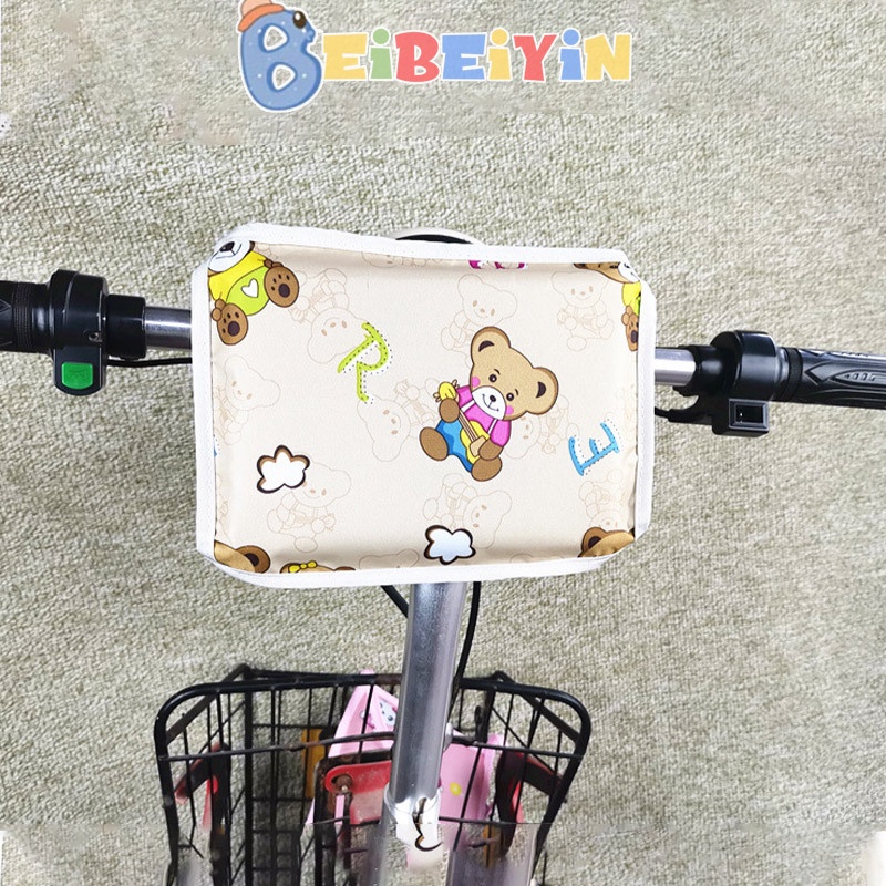 Beibeiyin Đệm cotton Dày Lót Ghế Ngồi Trước Xe Đạp Điện Chống Va Chạm Bảo Vệ An Toàn Cho Bé