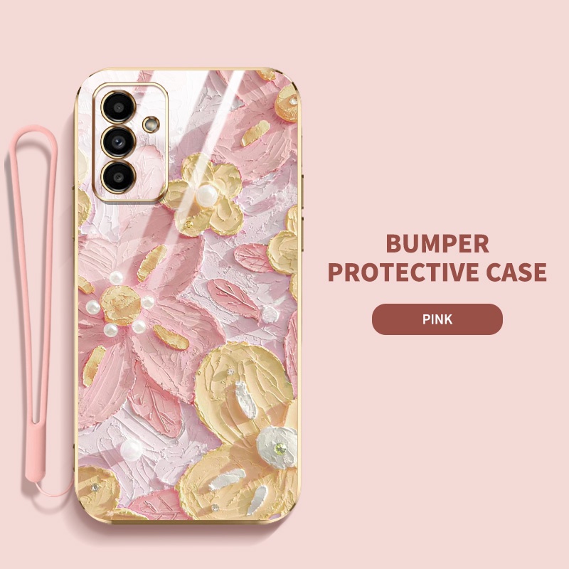 Ôp Điện Thoại Silicon Họa Tiết Tranh Sơn Dầu Sang Trọng Chống Va Đập Cho samsung galaxy a54 a34 a24 a14 m54 m14 4g 5g Ốp