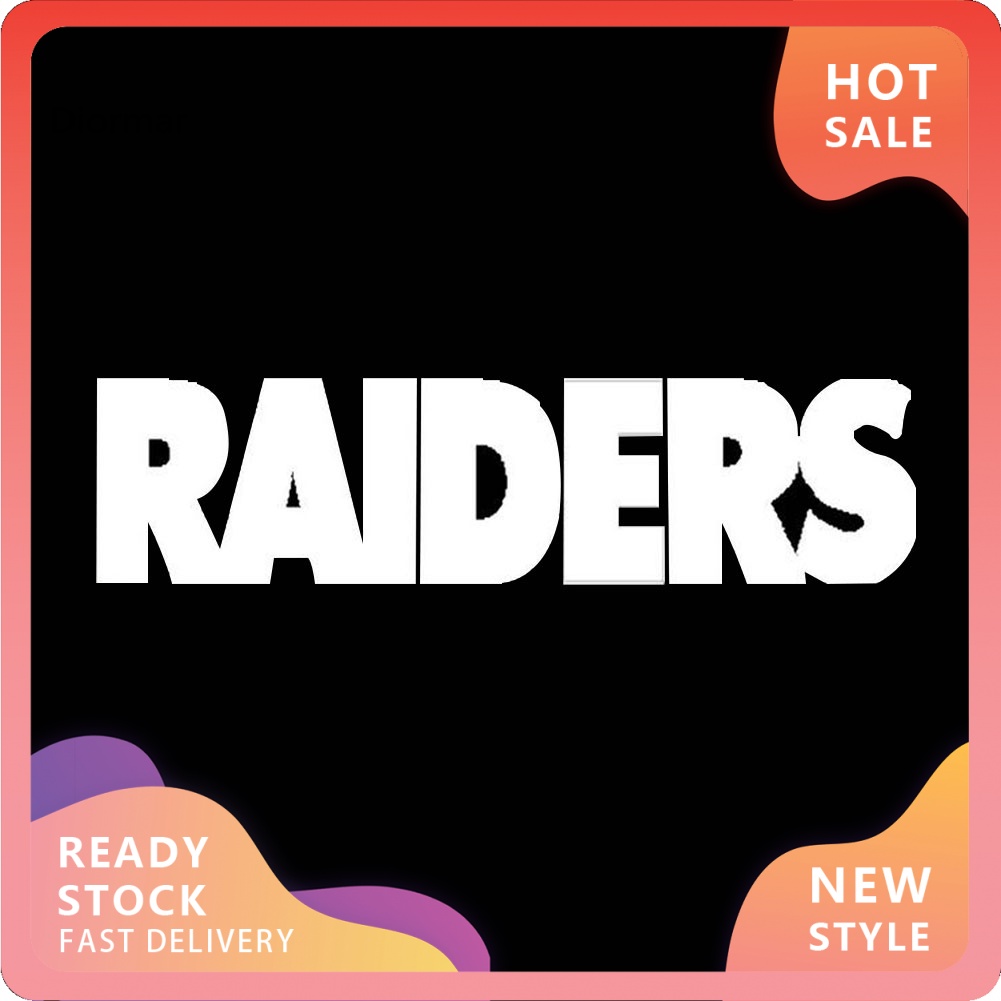 Chữ Raiders Dán Trang Trí Xe Hơi Phản Quang Độc Đáo