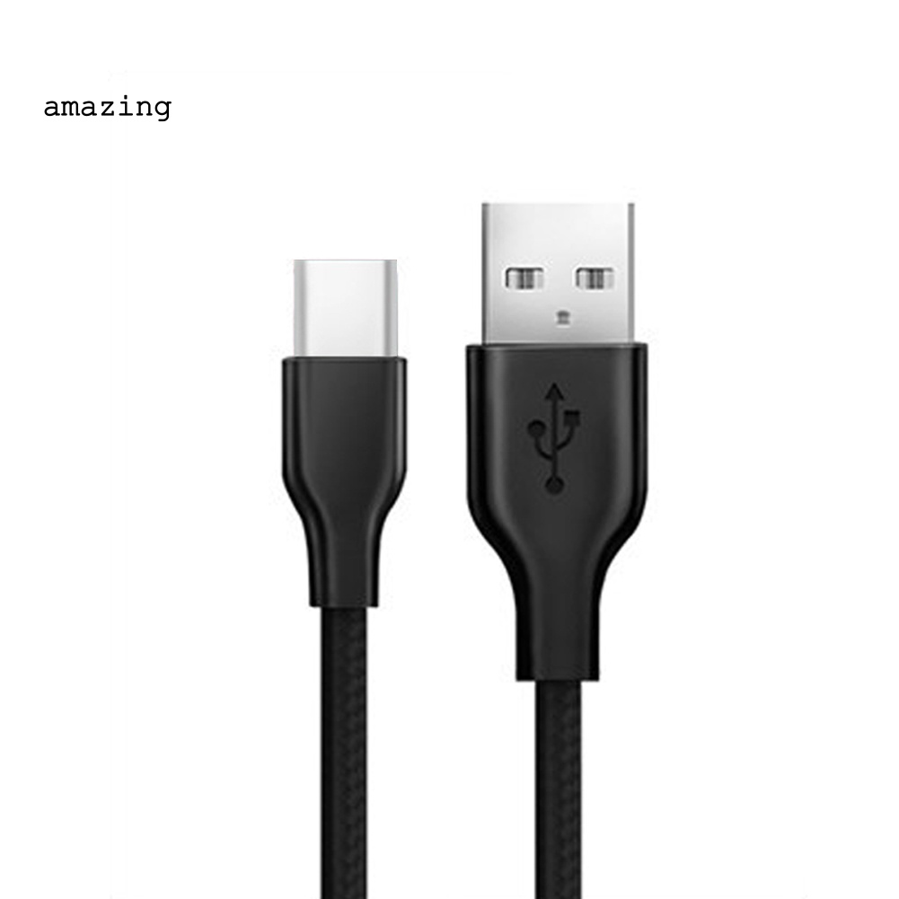 Dây Cáp Sạc Nhanh Micro USB / Type C Bằng Nylon Bện Dài 1m Dành Cho Điện Thoại Di Động