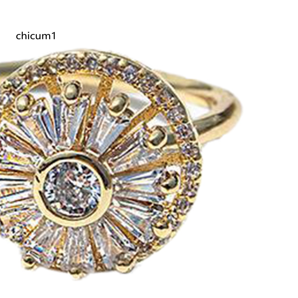 Nhẫn Hở Đính Đá Zircon Sang Trọng Chống Oxy Hóa Không Phai Màu Tùy Chỉnh Thời Trang Cho Nữ