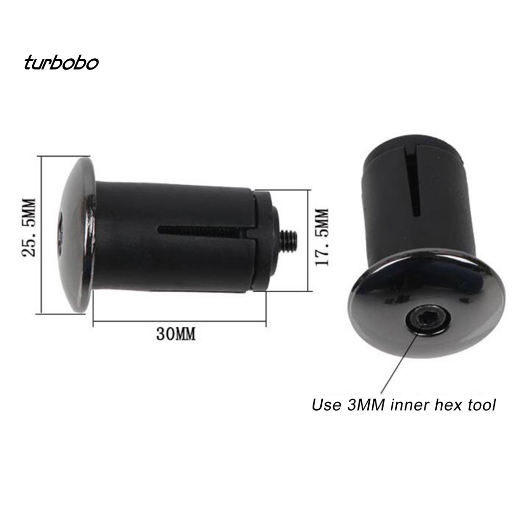 Set 2 Nút Gắn Tay Lái Xe Đạp Leo Núi Bằng Hợp Kim Nhôm Mạ Điện Thông Dụng