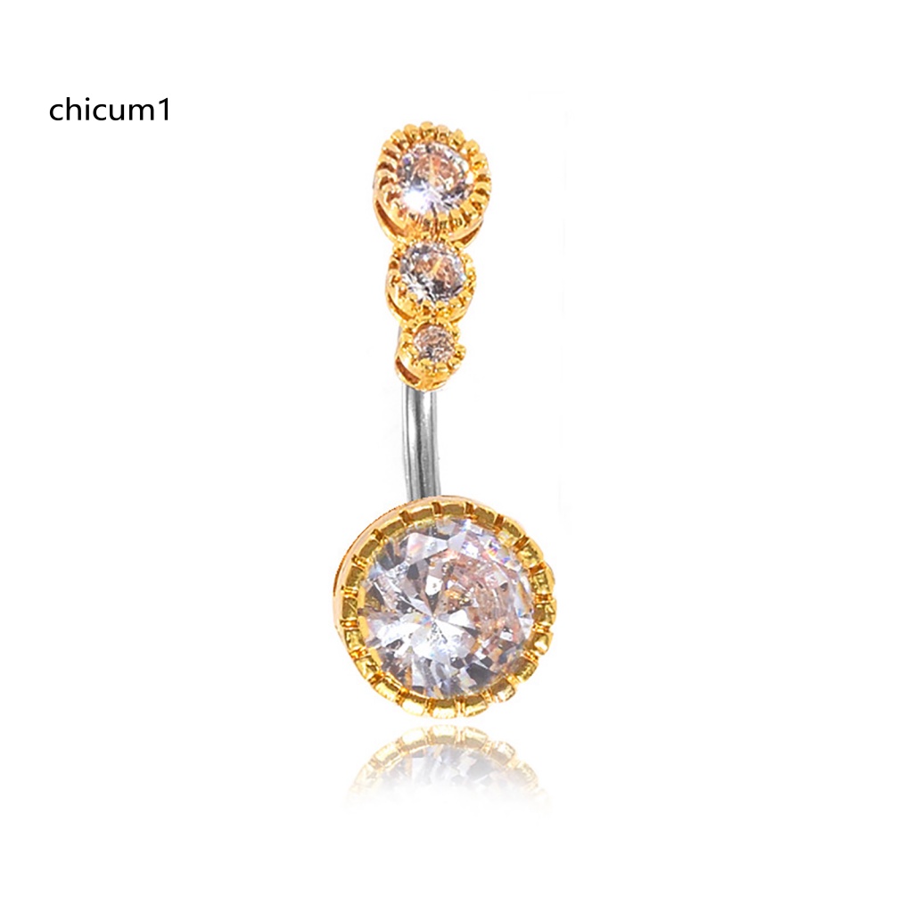 Khuyên Rốn Đính Đá Zircon Thời Trang Cho Nữ