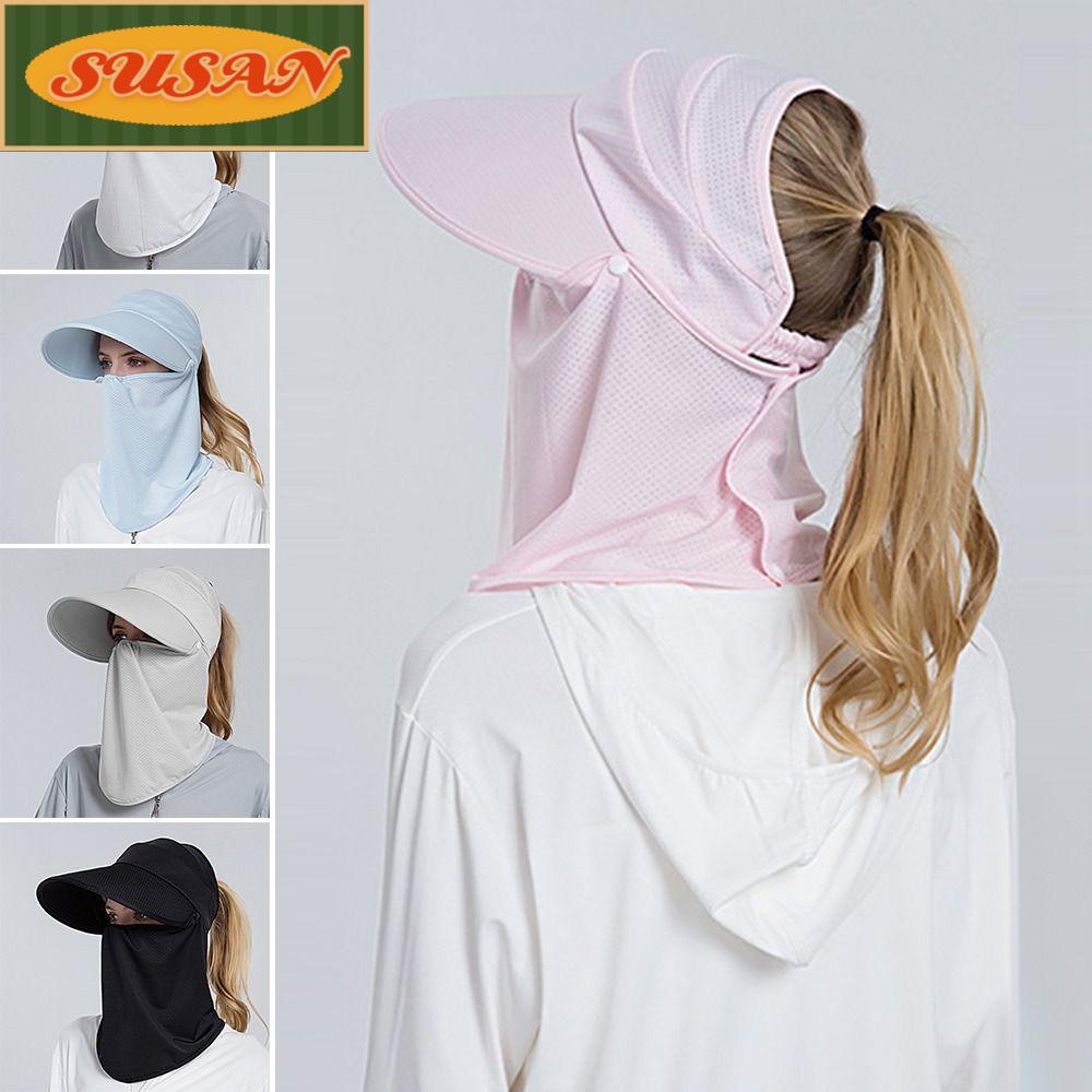 SUSANS Mũ Vành Che Nắng Màu Sắc Nhã Nhặn Thời Trang