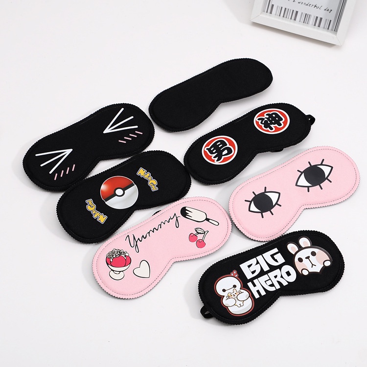 Che mắt, Bịt mắt ngủ hoạt hình dễ thương Mặt nạ ngủ thoáng khí hoạt hình anime cho nam và nữ