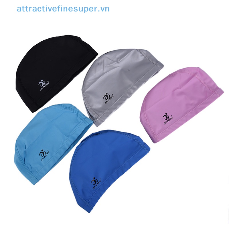 Mũ Bơi Thể Thao Bằng PU Co Giãn Chống Nước Bảo Vệ Tai Cho Người Lớn
