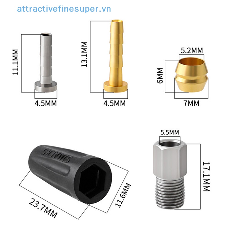 Afs Ống Bơm Dầu Thủy Lực Hình Chữ T Cho Phanh Đĩa Xe Đạp