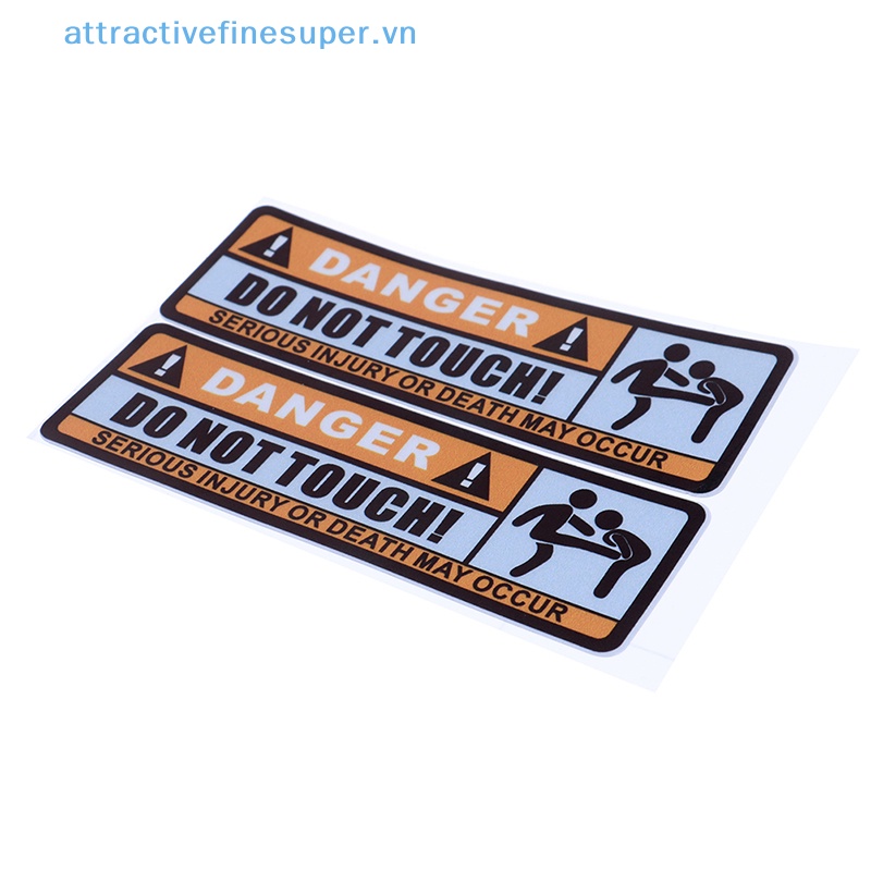 Sticker Dán Cảnh Báo Chống Thấm Nước In Chữ AFS Do Not Touch Cho Xe Hơi